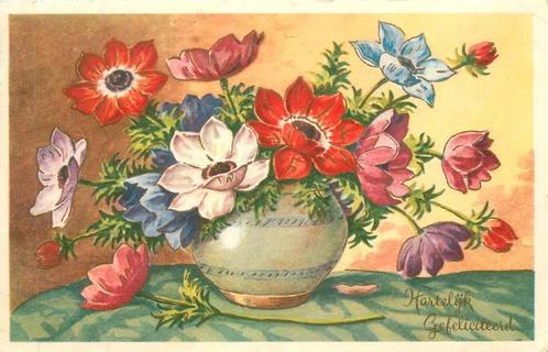 (381-316-005) Hartelijk Gefeliciteerd, Verzamelen, Ansichtkaarten | Themakaarten, Overige thema's, Verzenden