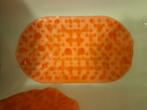 2x oranje antislip mat voor het bad, Ophalen of Verzenden, Gebruikt, Oranje