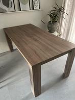 Eiken Eettafel - Licht Truffel, Ophalen, 100 tot 150 cm, Eikenhout, Zo goed als nieuw