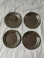 Vintage RVS Franse inox sierlijke schaaltjes – set van 4, Ophalen, Overige materialen, Overige stijlen, Schaal of Schalen