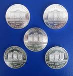 5 x 1 oz .999 - Wiener Philharmoniker - 2010, Postzegels en Munten, Edelmetalen en Baren, Zilver, Verzenden