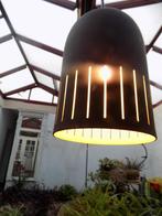 Dijkstra lamp hanglamp jaren 80 vintage retro bruin metaal, Huis en Inrichting, Ophalen of Verzenden, Gebruikt
