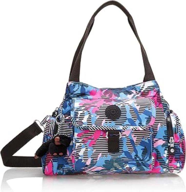 Kipling Felix L Brilliant Blossoms(nr.4 D7), Sieraden, Tassen en Uiterlijk, Tassen | Damestassen, Zo goed als nieuw, Handtas, Blauw