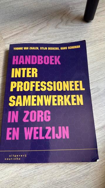 Handboek interprofessioneel samenwerken in zorg en welzijn beschikbaar voor biedingen