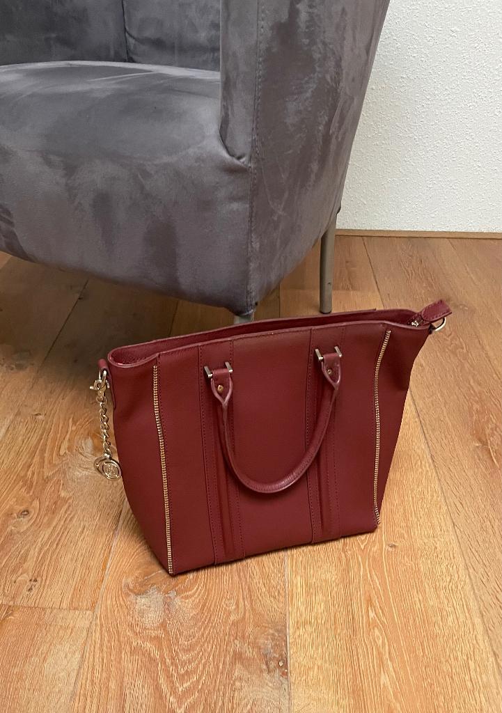 handtas TOV zipper, Sieraden, Tassen en Uiterlijk, Tassen | Damestassen, Nieuw, Handtas, Rood, Ophalen