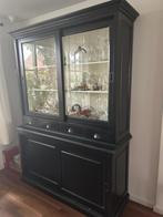 zwarte buffetkast, Huis en Inrichting, Kasten | Buffetkasten, Ophalen, 100 tot 150 cm, 200 cm of meer, Zo goed als nieuw
