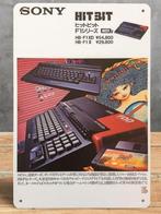 SONY HITBIT MSX Metalen Reclame Wandbord Poster, Verzenden, Nieuw