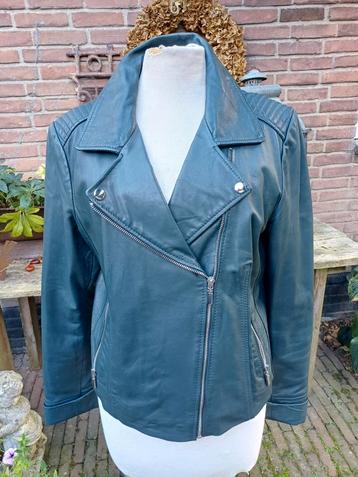 Arma Leren Biker Jack - Schaapsleer 40 42 Purdey pertrol beschikbaar voor biedingen