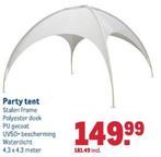 Te koop: Witte Party tent 4,3 x 4,3 m zgan, Tuin en Terras, Partytenten, Ophalen, Opvouwbaar, Partytent, Zo goed als nieuw