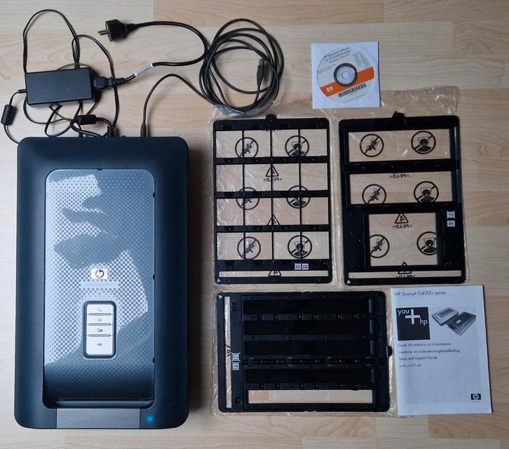 HP Scanjet G4050 - Diascanner, Computers en Software, Scanners, Gebruikt, Flatbedscanner, MacOS, Windows, Linux, Ophalen