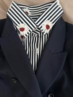 Te koop Cavallaro Napoli dames blouse Wit met print mt: 36, Ophalen of Verzenden, Zo goed als nieuw, Maat 36 (S), Wit