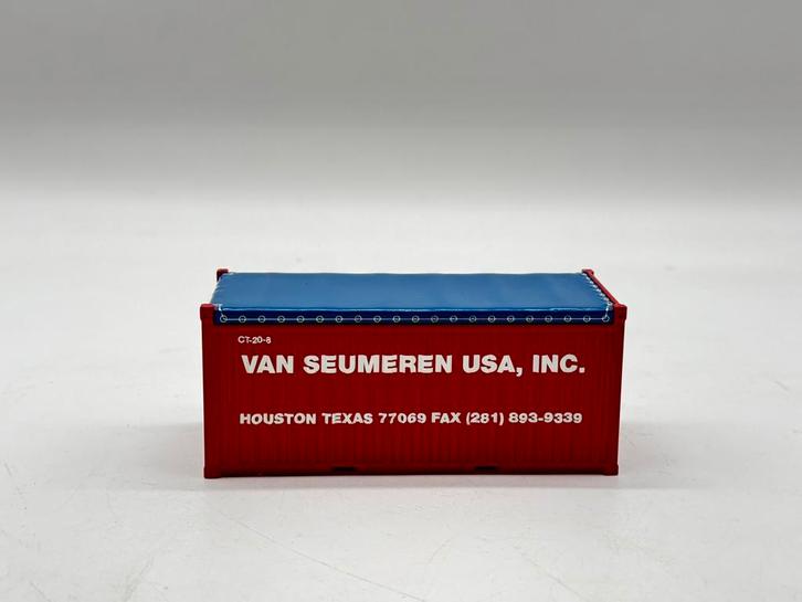 TEKNO open roof container 20 ft VAN SEUMEREN MAMMOET LADING, Hobby en Vrije tijd, Modelauto's | 1:50, Nieuw, Bus of Vrachtwagen