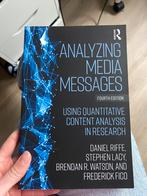 Analyzing media messages, Boeken, Wetenschap, Ophalen of Verzenden, Daniel Riffe, Stephen Lacy et al., Zo goed als nieuw