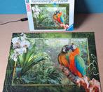Puzzel 1000st, "Papegaaien in de jungle, Ophalen of Verzenden, Gebruikt