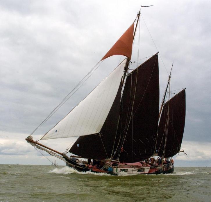 Klipper Aak Noordster, Watersport en Boten, Platbodems, Gebruikt, 12 meter of meer, Staal, Diesel, Ophalen