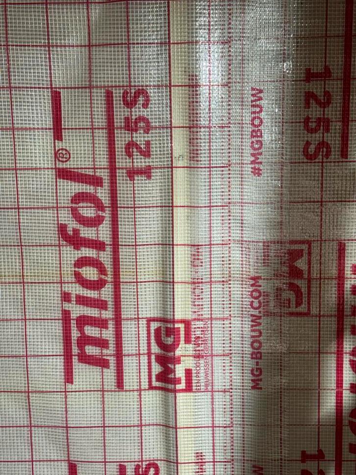 Miofol 125s Dampremmende Folie - Restant, Doe-het-zelf en Verbouw, Isolatie en Afdichting, Gebruikt, Vloerisolatie, Overige materialen