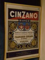 Reclamespiegel Cinzano Bianco, Ophalen of Verzenden, Minder dan 50 cm