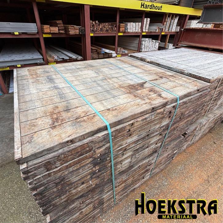 Hardhouten steenschotten 110x140cm €59,50 per schot!, Tuin en Terras, Palen, Balken en Planken, Nieuw, Overige typen, Hardhout