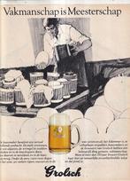 Retro reclame 1980 Grolsch bier de kaasmaker zuivel, Ophalen of Verzenden