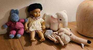 Knuffels! Schaap, hond, olifant, kikker, varken, konijntjes! beschikbaar voor biedingen