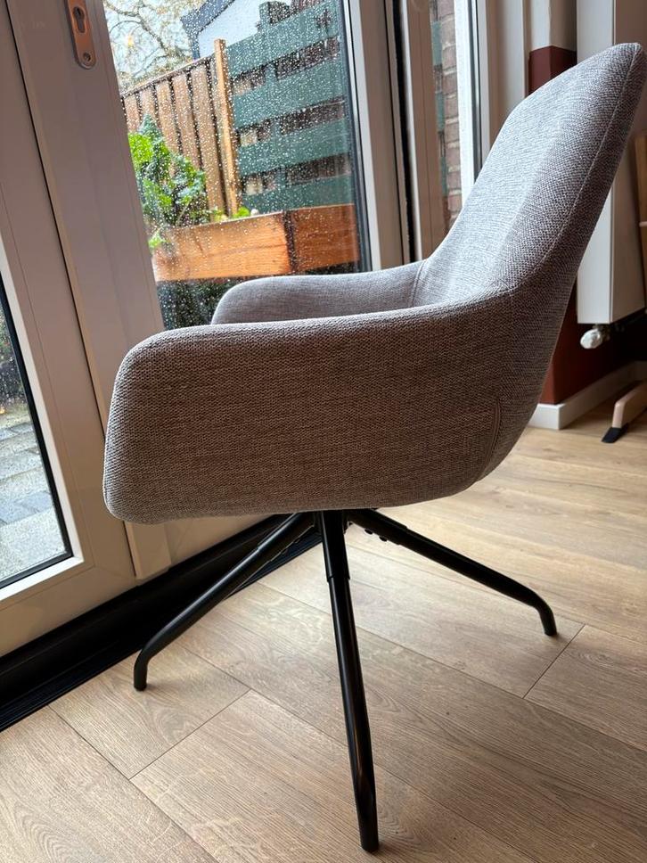 6 Nieuwe Draaistoelen Grijs - Splinternieuw!, Huis en Inrichting, Stoelen, Ophalen