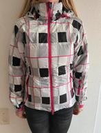 Gekleurde damesjas ski jas maat S, Ophalen of Verzenden, Zo goed als nieuw, Maat 38/40 (M), Wit