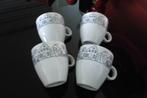 4 koffiemokjes Net even anders, Overige typen, Ophalen of Verzenden, Zo goed als nieuw, Overige stijlen