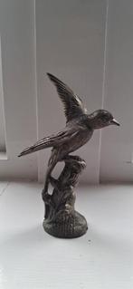 Oud metalen beeldje van een vogel, Antiek en Kunst, Ophalen of Verzenden