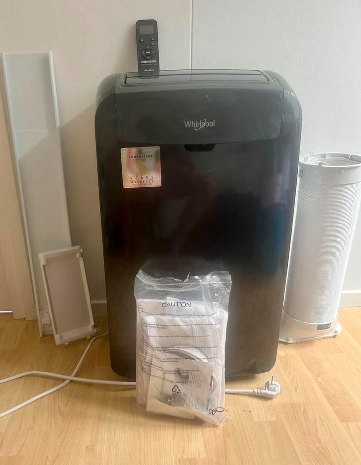 Whirlpool PACB212HP Mobiele Airco - Zo Goed Als Nieuw, Witgoed en Apparatuur, Airco's, Zo goed als nieuw, Mobiele airco, Minder dan 60 m³