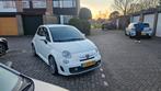Fiat 500 1.4 T-jet Abarth 2012 Wit, Auto's, Fiat, Voorwielaandrijving, 15 km/l, 40 €/maand, Zwart