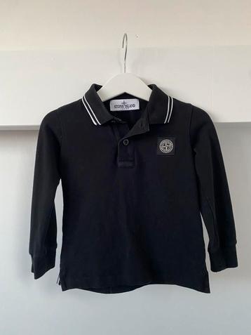 Stone Island polo zwart junior maat 2 beschikbaar voor biedingen