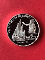 Gambia 20 Dalasis 1993 Proof 0,925 zilver 31.47 grams, Postzegels en Munten, Munten | Afrika, Zilver, Overige landen, Verzenden