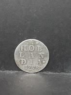2 stuiver Holland 1758, Postzegels en Munten, Munten | Nederland, Vóór koninkrijk, Zilver, Losse munt, Overige waardes