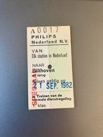 Oud treinkaartje Bilthoven Philips Nederland n.v., Ophalen of Verzenden, Trein, Boek of Tijdschrift