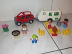 Duplo auto met caravan, Kinderen en Baby's, Speelgoed | Duplo en Lego, Duplo, Gebruikt, Ophalen of Verzenden