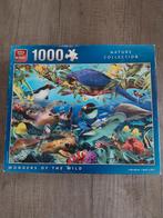 King puzzel 1000 zeedieren vogels, Ophalen of Verzenden, 500 t/m 1500 stukjes, Zo goed als nieuw, Legpuzzel