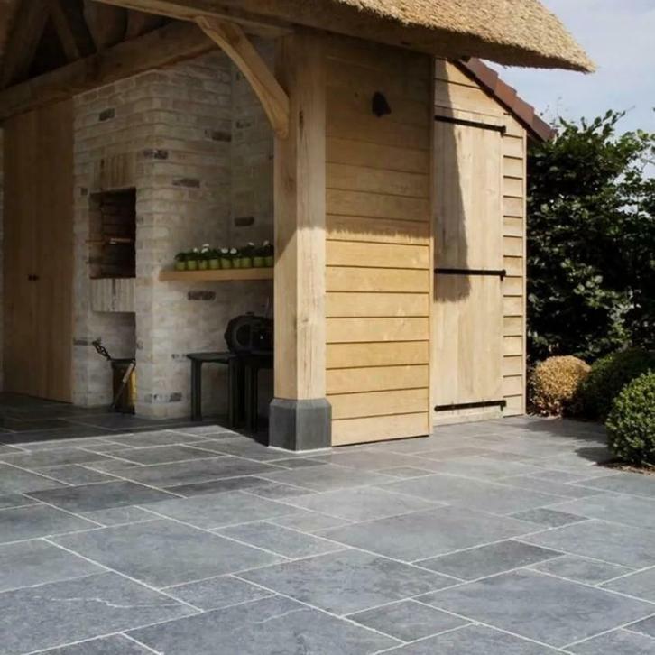 NATUURSTEEN TEGELS Buitentegels Bourgondische dallen etc, Tuin en Terras, Tegels en Klinkers, Nieuw, Natuursteen, 10 m² of meer