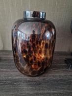 Luipaard Cheetah Vaas - Alleen Ophalen, Huis en Inrichting, Ophalen, Overige kleuren, Minder dan 50 cm, Glas