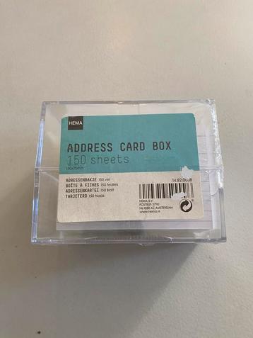 Adressenboekje / adressenbakje beschikbaar voor biedingen