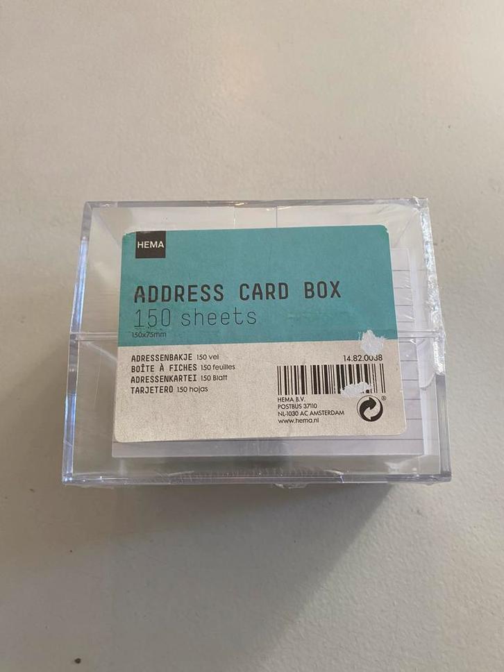Adressenboekje / adressenbakje, Diversen, Schrijfwaren, Nieuw, Ophalen of Verzenden
