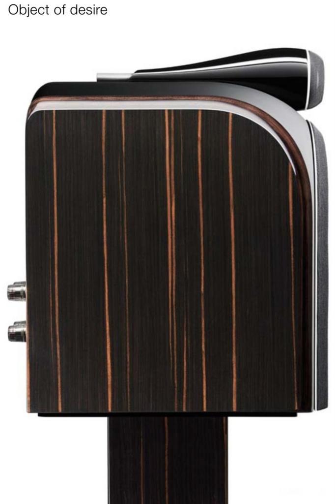 B&W PM1 Prestige Monitor Mocha Gloss exclusieve topper, Audio, Tv en Foto, Luidsprekers, Gebruikt, Front, Rear of Stereo speakers