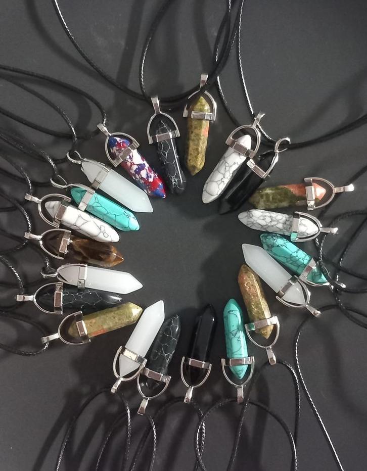 Edelsteen ketting "nieuw" ook leuk als cadeautje, Sieraden, Tassen en Uiterlijk, Kettingen, Nieuw, Steen of Mineraal, Overige kleuren