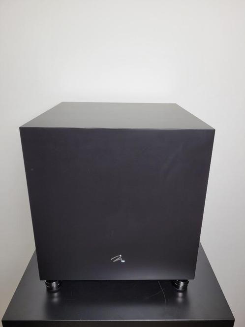 Martin Logan Dynamo 1100x subwoofer met IsoAcoustics, Audio, Tv en Foto, Luidsprekers, Zo goed als nieuw, Subwoofer, 120 watt of meer
