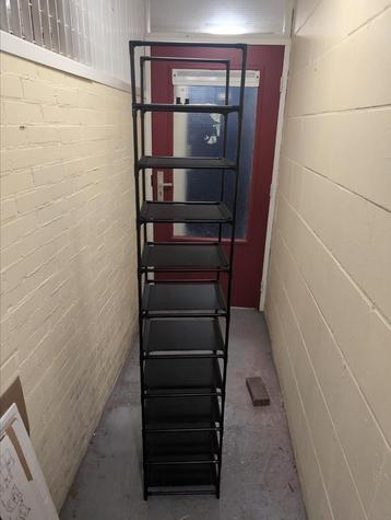 Schoenenrek zwart 10 paar schoenen