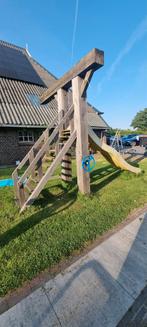 Speeltoestel douglas hout, Kinderen en Baby's, Speelgoed | Buiten | Speeltoestellen, Ophalen, Gebruikt, Glijbaan