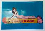 Groot origineel kunstwerk Peter Klashorst Choco Girl, Ophalen of Verzenden