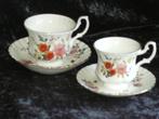 Royal Albert China Garden Kop/Schotels 2x, Ophalen, Zo goed als nieuw, Kop en/of schotel