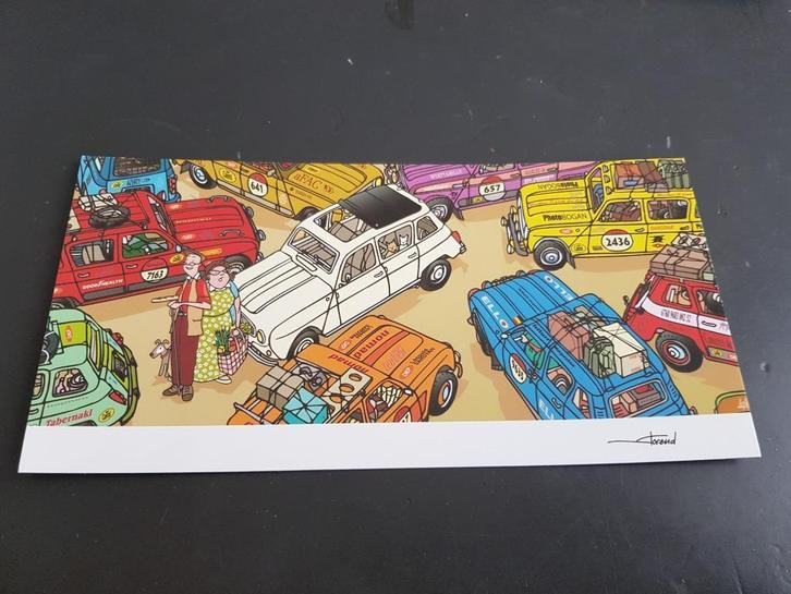 Renault 4 R4 R4L ansichtkaart, Verzamelen, Ansichtkaarten | Themakaarten, 1960 tot 1980, Voertuig, Ophalen of Verzenden