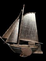 H.Hooijkaas zilveren miniatuur botter ., Antiek en Kunst, Ophalen of Verzenden, Zilver