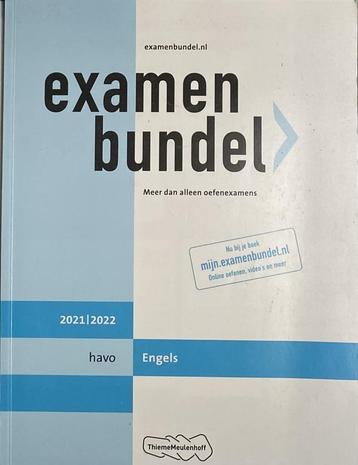 Examenbundel HAVO Nederlands 2019-2020 beschikbaar voor biedingen